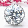 25.50 Ct Certified White Moissanite Solitaire Ring in – Gift for Dad 18K Gold Plate 18K Gold Plated