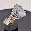 7.25 Ct Heart Cut White Moissanite Solitaire Ring in – Romantic Gift 18K Gold Plate 18K Gold Plated