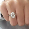 4.50 Ct Certified White Moissanite Solitaire Ring – Anniversary Gift 18K Gold Plate 18K Gold Plated