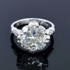 3.00 Ct Certified White Moissanite Solitaire Ring – Elegant Jewelry in 18K Gold Pla 18K Gold Plated