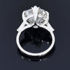 3.00 Ct Certified White Moissanite Solitaire Ring – Elegant Jewelry in 18K Gold Pla 18K Gold Plated