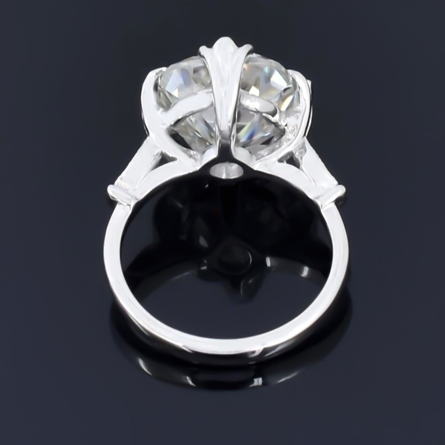 3.00 Ct Certified White Moissanite Solitaire Ring – Elegant Jewelry in 18K Gold Pla 18K Gold Plated