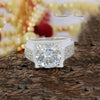 4.90 Ct Certified White Moissanite Ring – Wedding Jewelry in 18K Gold Plated Vermei 18K Gold Plated