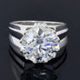 6.65 Ct Certified White Moissanite Ring – Anniversary Jewelry in 18K Gold Plated Ve 18K Gold Plated