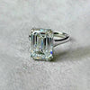 4.95 Ct Certified White Moissanite Solitaire Ring – Gift for Wife in 18K Gold Plate 18K Gold Plated