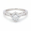 1.45 Ct Certified White Moissanite Ring – Birthday Gift for Her in 18K Gold Plated 18K Gold Plated