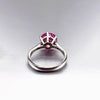 1.50 Ct Certified Pink Moissanite Ring – Engagement Jewelry in 18K Gold Plated Verm 18K Gold Plated