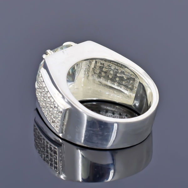 4.90 Ct Certified White Moissanite Ring – Wedding Jewelry in 18K Gold Plated Vermei 18K Gold Plated