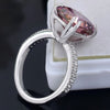 Certified Natural 5.2 Ct Radiant Cut Moissanite Ring in 18K Gold Plated