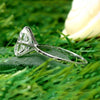 Certified Natural 4.5 Ct Radiant Cut Moissanite Solitaire Ring in 18K Gold Plated V 18K Gold Plated
