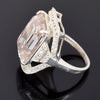 Certified Natural 5.75 Ct Moissanite Solitaire Ring in Gift 18K Gold Plated