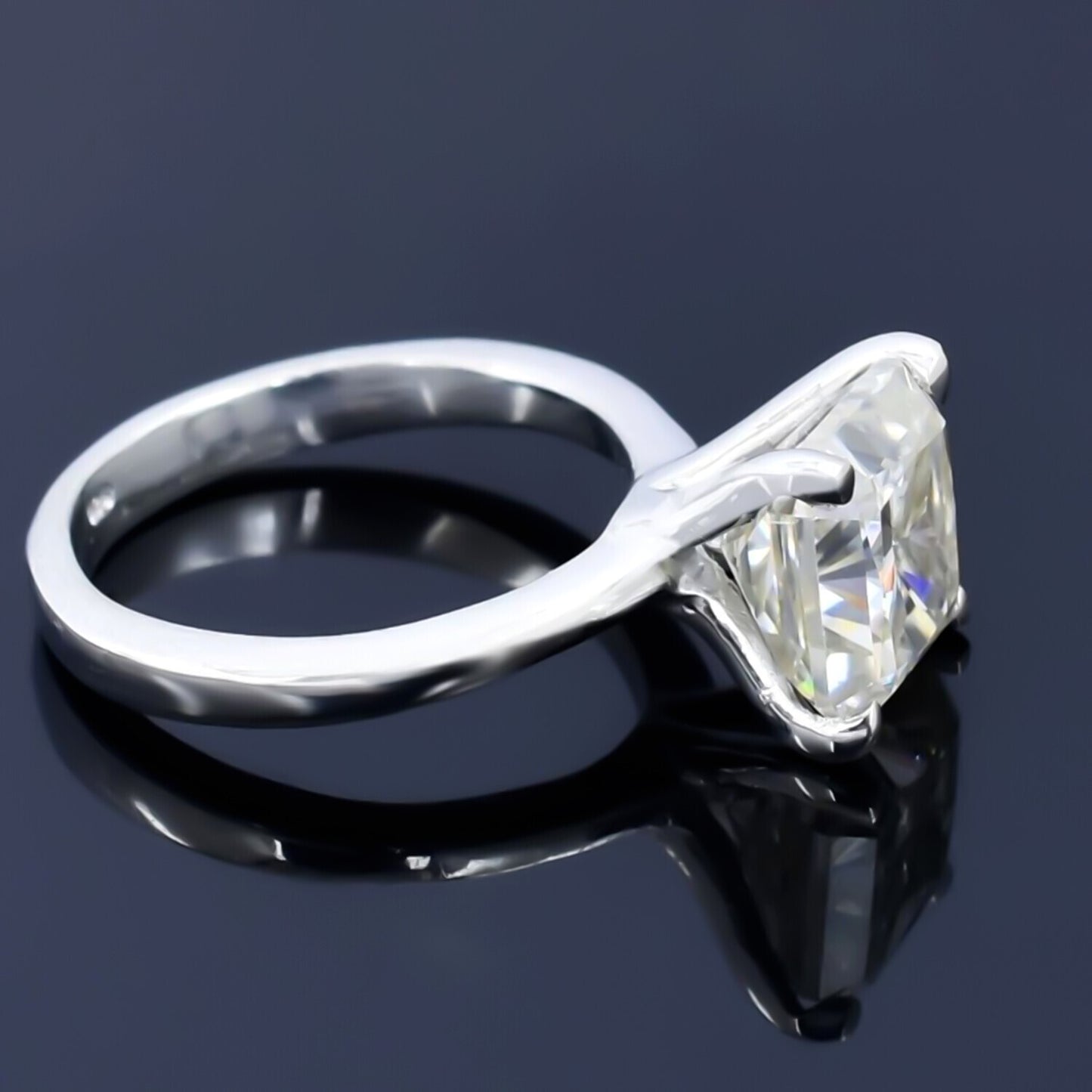 Certified 2.50 Ct Natural Pink Moissanite Ring in Jewelry for Wife 18K Gold Plated 18K Gold Plated