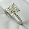Certified 2.50 Ct Natural Pink Moissanite Ring in Jewelry for Wife 18K Gold Plated 18K Gold Plated