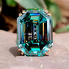 Certified Natural 5.5 Ct Cushion Cut Moissanite Solitaire Ring in 18K Gold Plated V 18K Gold Plated