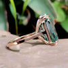 Certified Natural 5.5 Ct Cushion Cut Moissanite Solitaire Ring in 18K Gold Plated V 18K Gold Plated