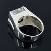 Certified Natural 5.40 Ct Princess Cut Moissanite Ring in 18K Gold Plated