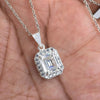 3.50 Ct Certified Moissanite Pendant in for Black Friday Jewelry 18K Gold Plated Ve 18K Gold Plated