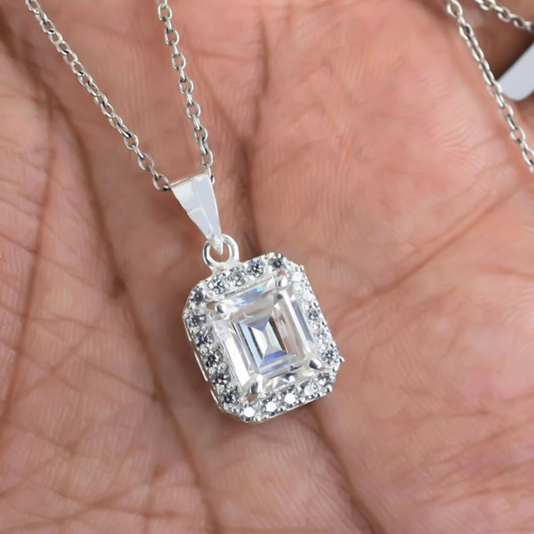 3.50 Ct Certified Moissanite Pendant in for Black Friday Jewelry 18K Gold Plated Ve 18K Gold Plated