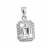 3.50 Ct Certified Moissanite Pendant in for Black Friday Jewelry 18K Gold Plated Ve 18K Gold Plated
