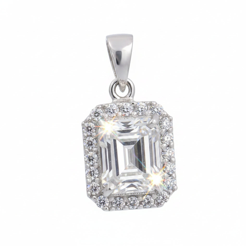 3.50 Ct Certified Moissanite Pendant in for Black Friday Jewelry 18K Gold Plated Ve 18K Gold Plated