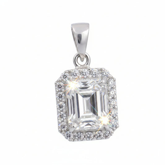 3.50 Ct Certified Moissanite Pendant in for Black Friday Jewelry 18K Gold Plated Ve 18K Gold Plated