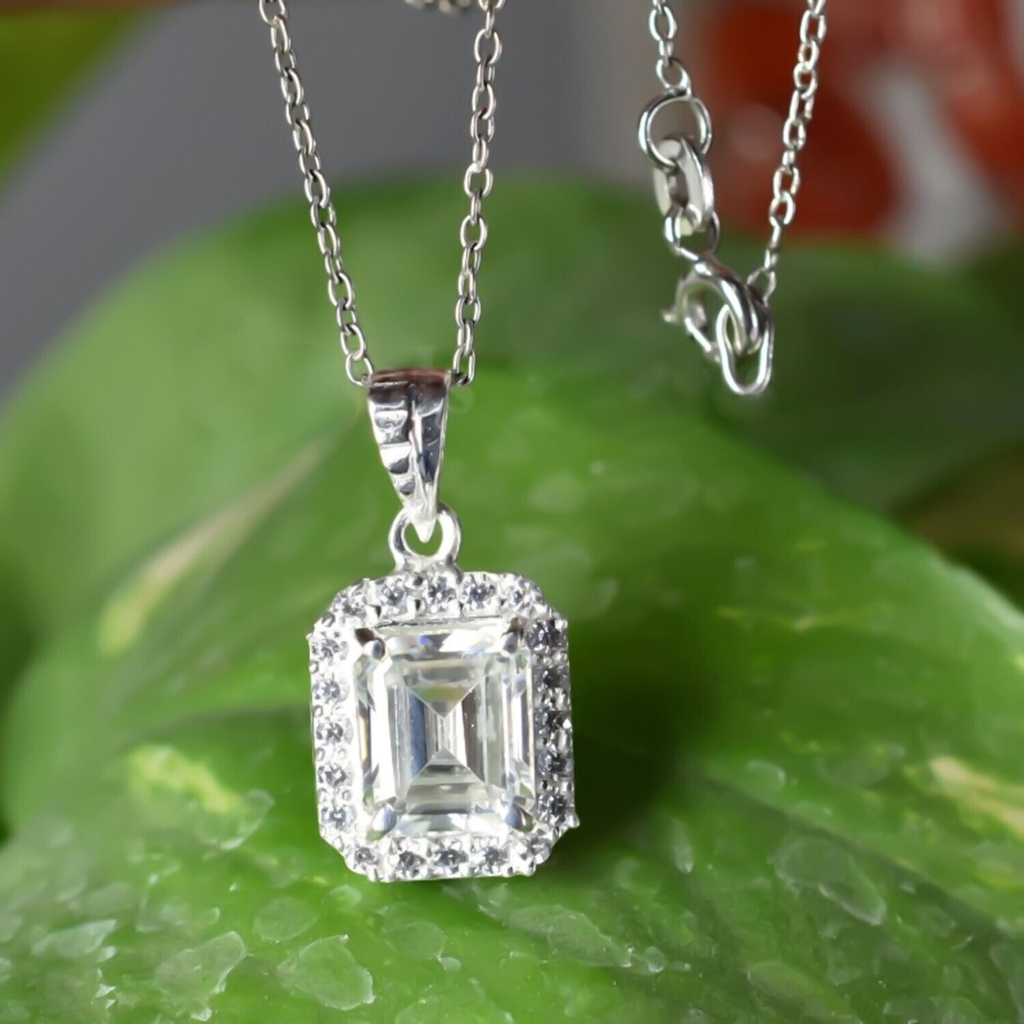 3.50 Ct Certified Moissanite Pendant in for Black Friday Jewelry 18K Gold Plated Ve 18K Gold Plated