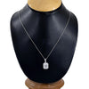 3.50 Ct Certified Moissanite Pendant in for Black Friday Jewelry 18K Gold Plated Ve 18K Gold Plated