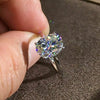 3.50 Ct Oval Cut White Solitaire Moissanite in Engagement Ring 18K Gold Plated Verm 18K Gold Plated