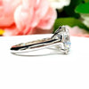Certified 2.50 Ct Round Cut Moissanite Solitaire Ring, Double Prongs 18K Gold Plate 18K Gold Plated