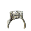 3.25 Ct Certified Radiant Cut White Solitaire Moissanite Ring 18K Gold Plated Verme 18K Gold Plated