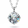 3.50 Ct Certified White Moissanite Solitaire Pendant Pendant 18K Gold Plated Vermei 18K Gold Plated