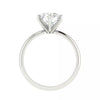 2.20 Ct Round Cut White Moissanite Solitaire in Engagement Ring 18K Gold Plated Ver 18K Gold Plated