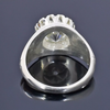 5.30 Ct Certified Round Cut White Moissanite Solitaire Ring Gold Vermeil - View 3 - GEMHUB & CO.