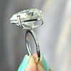 3.25Ct Certified Pear Cut White Moissanite Solitaire Ring 18K Gold Plated