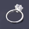 2.70 Ct Certified Round Cut White Moissanite Solitaire Ring 18K Gold Plated