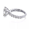 Certified 3.50Ct Cushion Cut White Soliatire Moissanite Solitaire Ring 18K Gold Pla 18K Gold Plated