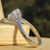 Certified 3 Ct. Round Cut White Moissanite Solitaire Ring in 18K Gold Plated Vermei 18K Gold Plated