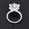 8.50 Ct Certified Round Cut White Moissanite Solitaire Ring In 18K Gold Plated Verm 18K Gold Plated