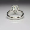 Certified 3.75 Ct Heart Cut White Moissanite Solitaire Ring In 18K Gold Plated Verm 18K Gold Plated