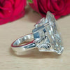 11.30 Ct Certified Pear Cut White Moissanite Solitaire Ring In 18K Gold Plated Verm 18K Gold Plated