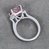 Certified 3.20ct Natural VS1 Princess Moissanite Ring Gift For Wife 18K Gold Plated
