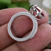 Certified 4ct Natural VVS1 Trillion Cut Pink Moissanite Ring For Gift in 18K Gold P 18K Gold Plated