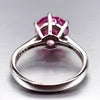 Certified 2.55ct Natural VVS1 Pink Moissanite Ring For Wife in Solid 18K Gold Plate 18K Gold Plated