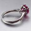 Certified 2.55ct Natural VVS1 Pink Moissanite Ring For Wife in Solid 18K Gold Plate 18K Gold Plated
