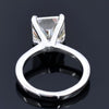 Certified Natural 5.2ct VS1/Radiant Cut/White Moissanite Ring 18K Gold Plated Verme 18K Gold Plated