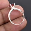 1.50ct Certified Natural VVS1 Pink Moissanite Wedding Ring Anniversary 18K Gold Pla 18K Gold Plated
