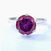 2ct Certified VVS Pink Moissanite Ring Jewelry Gift For Her Love 18K Gold Plated Ve 18K Gold Plated