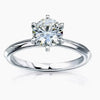 Certified 1.5ct Natural VS1 GH White Moissanite Engagement Ring 18K Gold Plated Ver 18K Gold Plated