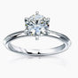 Certified 1.5ct VS1 GH White Moissanite Engagement Ring 18K Gold Plated
