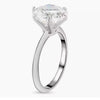 Certified Natural 3ct VS1 White Moissanite Engagement Solitaire Ring AAA 18K Gold P 18K Gold Plated